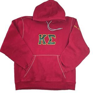 KAPPA SIGMA - Beta Mu - Hoodie Pullover Sweater Size MEDIUM Red Back Insignia